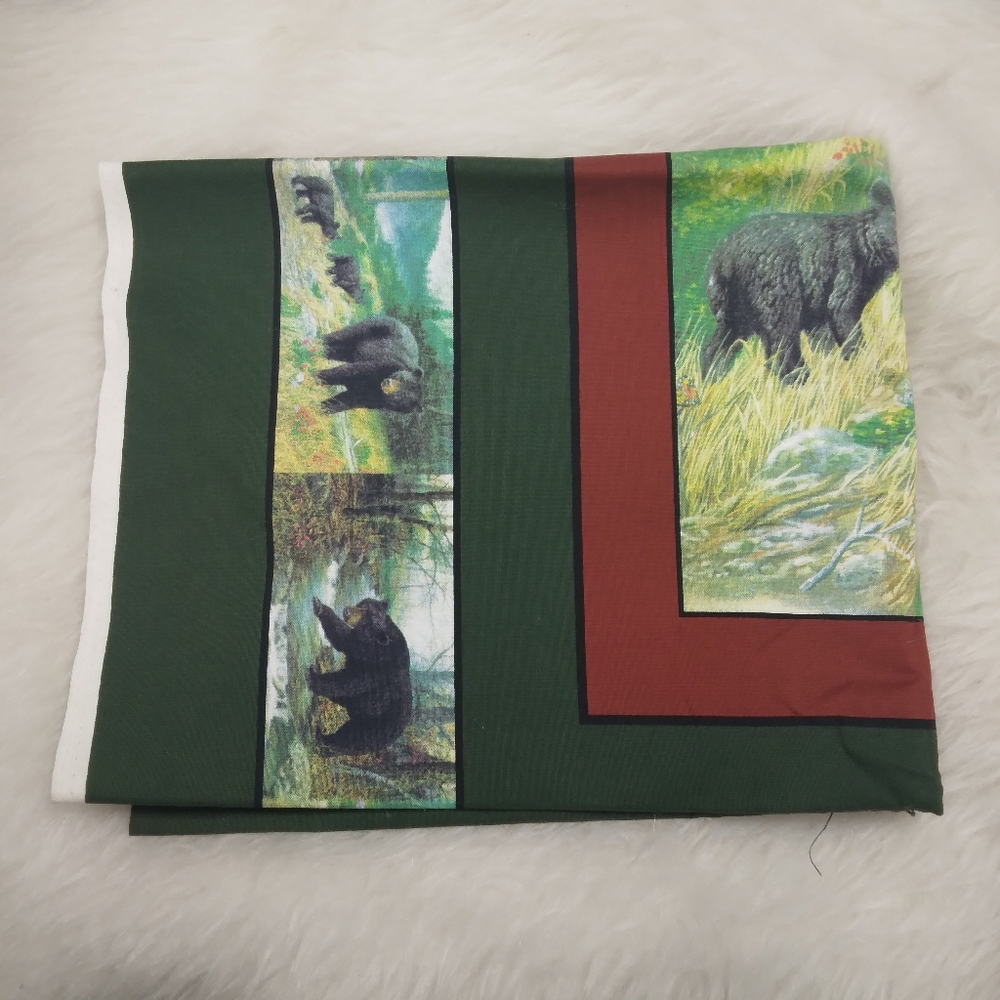 FABRIC Marshall Dry Goods Co. "Black Bear" Pattern #011, 4 Pillow Panels - Picture 12 of 12